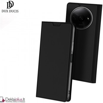 Dux Ducis Skin Pro dirbtinės odos dėklas - juodas (Xiaomi Redmi A3)